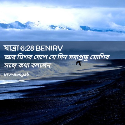 Picture 02 - যাত্ৰা 6:28 BENIRV - আর মিশর দেশে যে দিন - Bible Verse Picture