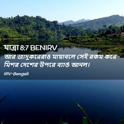 Picture 02 - যাত্ৰা 8:7 BENIRV - আর জাদুকরেরাও - Bible Verse Picture