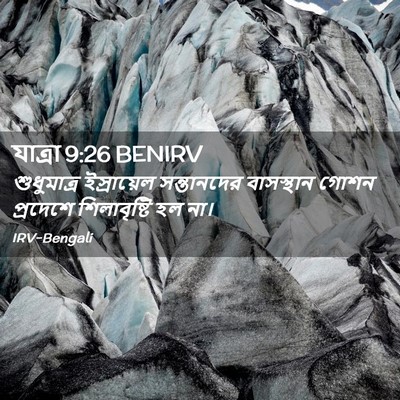 Picture 02 - যাত্ৰা 9:26 BENIRV - শুধুমাত্র - Bible Verse Picture