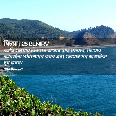 Picture 02 - যিচয়া 1:25 BENIRV - আমি তোমার - Bible Verse Picture