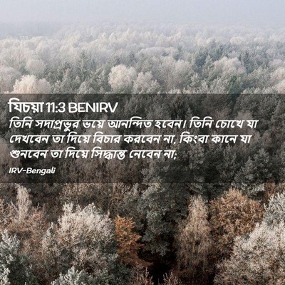 Picture 02 - যিচয়া 11:3 BENIRV - তিনি সদাপ্রভুর - Bible Verse Picture