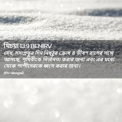 Picture 02 - যিচয়া 13:9 BENIRV - দেখ, সদাপ্রভুর দিন - Bible Verse Picture