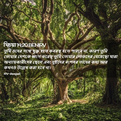 Picture 02 - যিচয়া 14:20 BENIRV - তুমি ওদের সঙ্গে - Bible Verse Picture