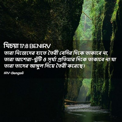 Picture 02 - যিচয়া 17:8 BENIRV - তারা নিজেদের হাতে - Bible Verse Picture