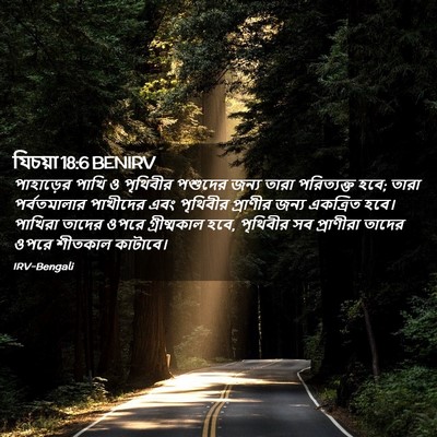 Picture 02 - যিচয়া 18:6 BENIRV - পাহাড়ের পাখি ও - Bible Verse Picture