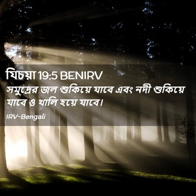 Picture 02 - যিচয়া 19:5 BENIRV - সমুদ্রের জল - Bible Verse Picture