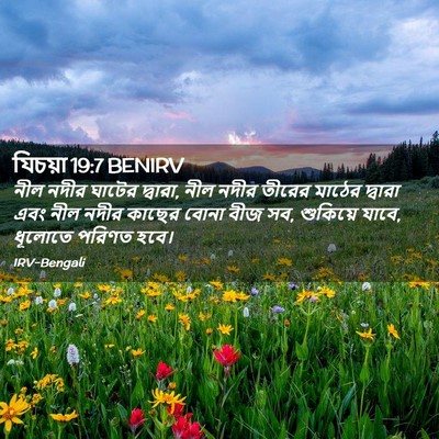 Picture 02 - যিচয়া 19:7 BENIRV - নীল নদীর ঘাটের - Bible Verse Picture