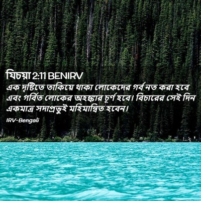 Picture 02 - যিচয়া 2:11 BENIRV - এক দৃষ্টিতে - Bible Verse Picture