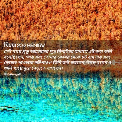 Picture 02 - যিচয়া 20:2 BENIRV - সেই সময় প্রভু - Bible Verse Picture