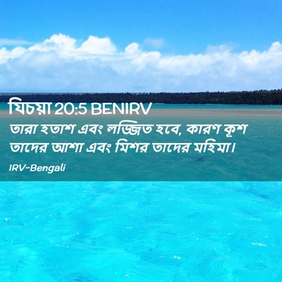 Picture 02 - যিচয়া 20:5 BENIRV - তারা হতাশ এবং - Bible Verse Picture