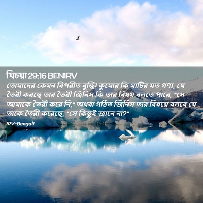 Picture 02 - যিচয়া 29:16 BENIRV - তোমাদের কেমন - Bible Verse Picture