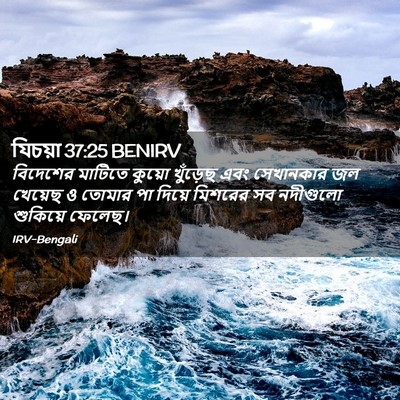 Picture 02 - যিচয়া 37:25 BENIRV - বিদেশের মাটিতে - Bible Verse Picture