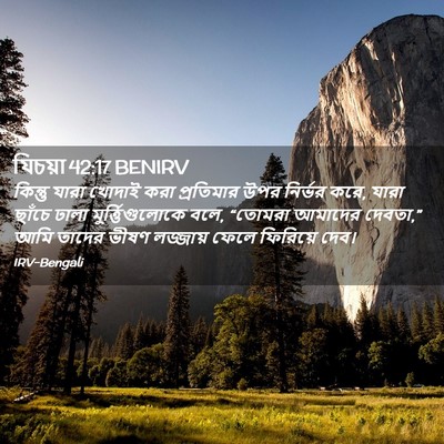 Picture 02 - যিচয়া 42:17 BENIRV - কিন্তু যারা খোদাই - Bible Verse Picture