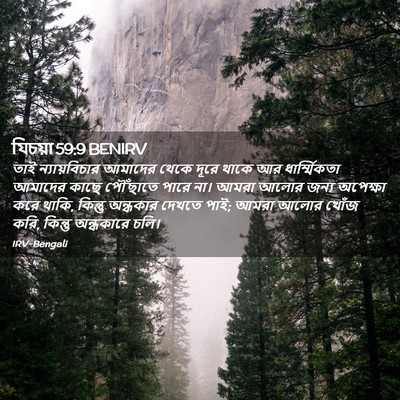 Picture 02 - যিচয়া 59:9 BENIRV - তাই ন্যায়বিচার - Bible Verse Picture