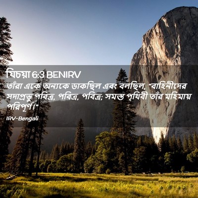 Picture 02 - যিচয়া 6:3 BENIRV - তাঁরা একে অন্যকে - Bible Verse Picture