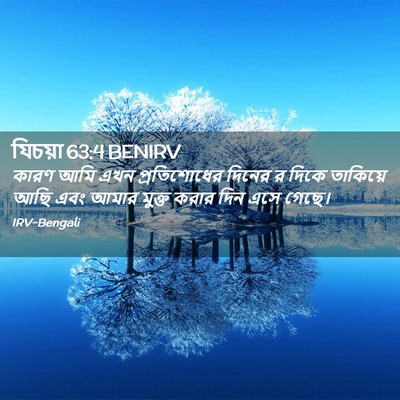 Picture 02 - যিচয়া 63:4 BENIRV - কারণ আমি এখন - Bible Verse Picture