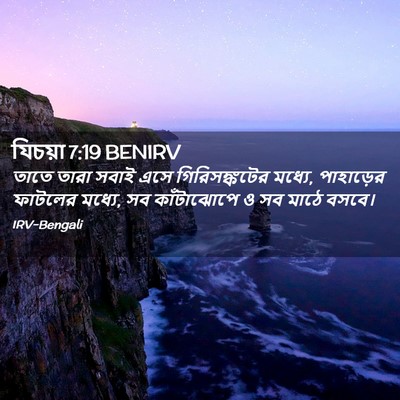 Picture 02 - যিচয়া 7:19 BENIRV - তাতে তারা সবাই এসে - Bible Verse Picture
