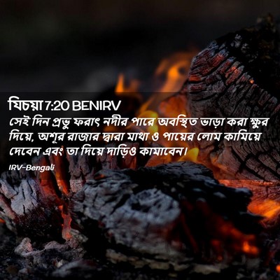 Picture 02 - যিচয়া 7:20 BENIRV - সেই দিন প্রভু ফরাৎ - Bible Verse Picture