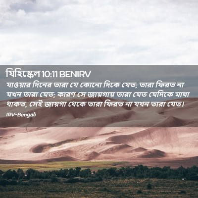 Picture 02 - যিহিষ্কেল 10:11 BENIRV - যাওয়ার দিনের - Bible Verse Picture