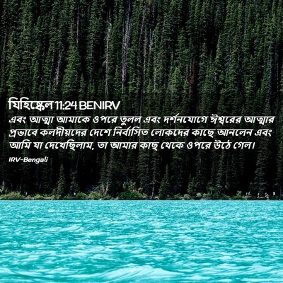 Picture 02 - যিহিষ্কেল 11:24 BENIRV - এবং আত্মা আমাকে - Bible Verse Picture