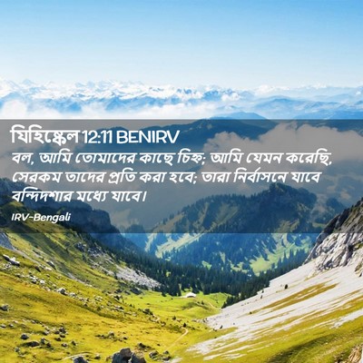 Picture 02 - যিহিষ্কেল 12:11 BENIRV - বল, আমি তোমাদের - Bible Verse Picture
