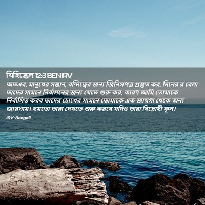 Picture 02 - যিহিষ্কেল 12:3 BENIRV - অতএব, মানুষের - Bible Verse Picture