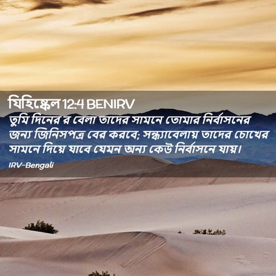 Picture 02 - যিহিষ্কেল 12:4 BENIRV - তুমি দিনের র বেলা - Bible Verse Picture