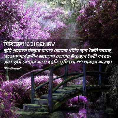 Picture 02 - যিহিষ্কেল 16:31 BENIRV - তুমি প্রত্যেক - Bible Verse Picture
