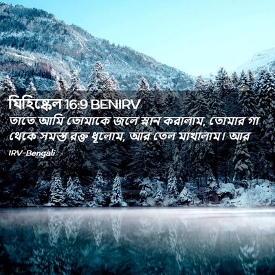 Picture 02 - যিহিষ্কেল 16:9 BENIRV - তাতে আমি তোমাকে - Bible Verse Picture