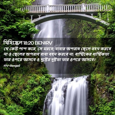 Picture 02 - যিহিষ্কেল 18:20 BENIRV - যে কেউ পাপ করে, সে - Bible Verse Picture