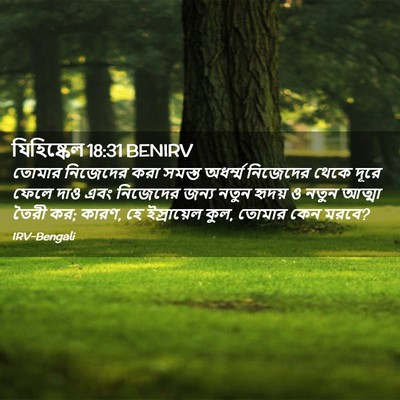 Picture 02 - যিহিষ্কেল 18:31 BENIRV - তোমার নিজেদের করা - Bible Verse Picture