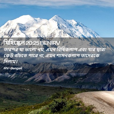 Picture 02 - যিহিষ্কেল 20:25 BENIRV - তারপর যা ভালো নয়, - Bible Verse Picture