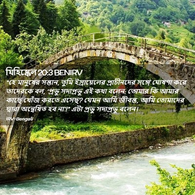 Picture 02 - যিহিষ্কেল 20:3 BENIRV - “হে মানুষের - Bible Verse Picture