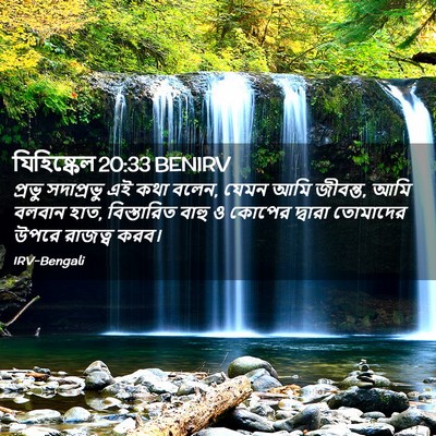 Picture 02 - যিহিষ্কেল 20:33 BENIRV - প্রভু সদাপ্রভু এই - Bible Verse Picture