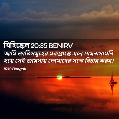 Picture 02 - যিহিষ্কেল 20:35 BENIRV - আমি জাতিসমূহের - Bible Verse Picture