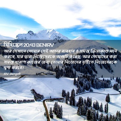 Picture 02 - যিহিষ্কেল 20:43 BENIRV - আর সেখানে তোমার - Bible Verse Picture