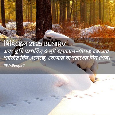 Picture 02 - যিহিষ্কেল 21:25 BENIRV - এবং তুমি অপবিত্র ও - Bible Verse Picture
