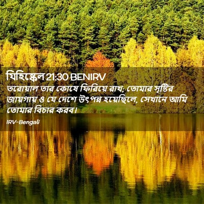 Picture 02 - যিহিষ্কেল 21:30 BENIRV - তরোয়াল তার কোষে - Bible Verse Picture