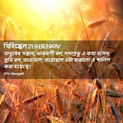 Picture 02 - যিহিষ্কেল 21:9 BENIRV - মানুষের সন্তান, - Bible Verse Picture
