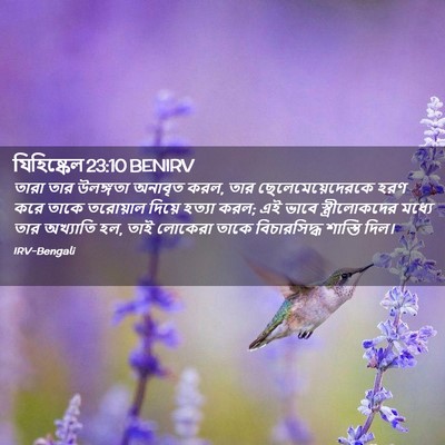 Picture 02 - যিহিষ্কেল 23:10 BENIRV - তারা তার উলঙ্গতা - Bible Verse Picture