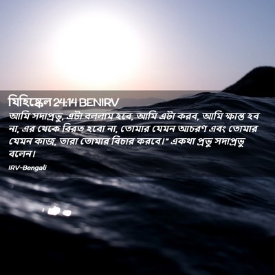 Picture 02 - যিহিষ্কেল 24:14 BENIRV - আমি সদাপ্রভু, এটা - Bible Verse Picture