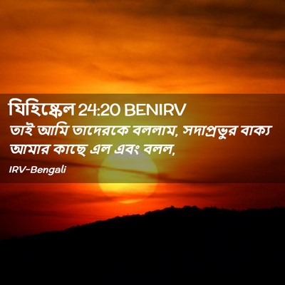 Picture 02 - যিহিষ্কেল 24:20 BENIRV - তাই আমি তাদেরকে - Bible Verse Picture