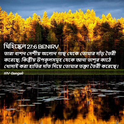 Picture 02 - যিহিষ্কেল 27:6 BENIRV - তারা বাশন দেশীয় - Bible Verse Picture