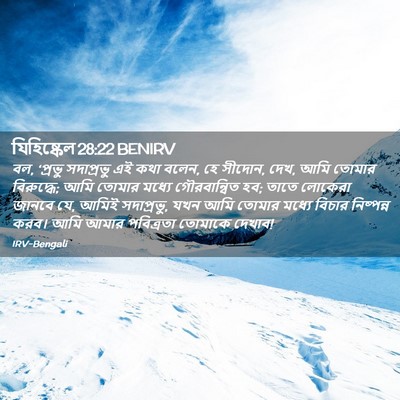 Picture 02 - যিহিষ্কেল 28:22 BENIRV - বল, ‘প্রভু - Bible Verse Picture
