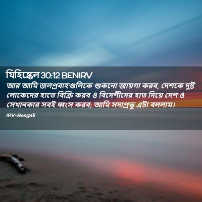 Picture 02 - যিহিষ্কেল 30:12 BENIRV - আর আমি - Bible Verse Picture