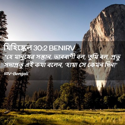 Picture 02 - যিহিষ্কেল 30:2 BENIRV - “হে মানুষের - Bible Verse Picture