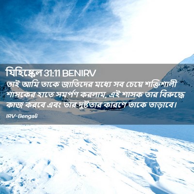 Picture 02 - যিহিষ্কেল 31:11 BENIRV - তাই আমি তাকে - Bible Verse Picture