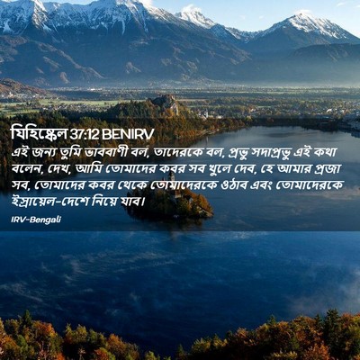 Picture 02 - যিহিষ্কেল 37:12 BENIRV - এই জন্য তুমি - Bible Verse Picture