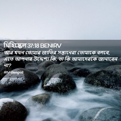 Picture 02 - যিহিষ্কেল 37:18 BENIRV - আর যখন তোমার জাতির - Bible Verse Picture