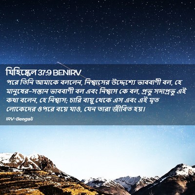 Picture 02 - যিহিষ্কেল 37:9 BENIRV - পরে তিনি আমাকে - Bible Verse Picture